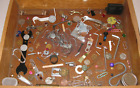 New ListingJunk drawer lot coins hardware found objects altered art crafts steampunk misc