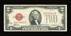 $2 Red Seal Series 1928 Big Red Seal United States Notes, Old Paper Money, Fine