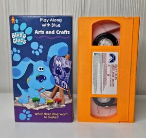 Blue’s Clues Arts And Crafts VHS VCR Video Nick Jr Kids Show Orange Tape