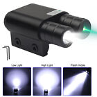 Mini Green Laser Sight Flashlight Combo For 20mm Mount Picatinny Rail Hunting