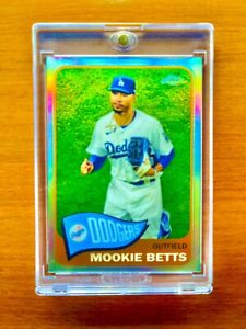 Mookie Betts RARE REFRACTOR INVESTMENT CARD SSP TOPPS CHROME DODGERS MVP MINT