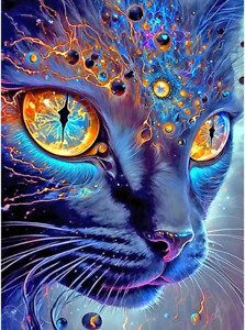 Diamond Art Painting Persian Cat Kits for Adults, 5D Diamond Art Kits for Beginn