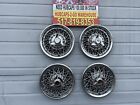 1964-1999 Ford Chevy 15” Rwd  ” set 4 Spoked 3bar Spinners Hubcaps Dodge Caddy
