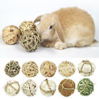 Small Pet Chew Toy Natural Grass Ball Rabbit Hamster Tooth Cleaning Supplies