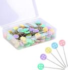 200 Pcs Flat Head Straight Sewing Pins for Fabric Quilting Sewing DIY Crafts
