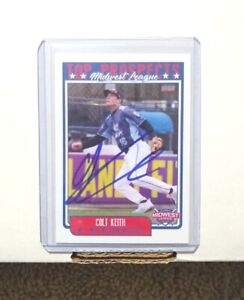 Colt Keith Signed Rc 2022 Midwest League Top Prospect Rookie Tigers IP Autograph