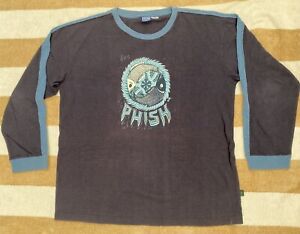 RARE Phish Dry Goods long sleeve hemp shirt Jim Pollock design Size XL Like new!