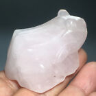102g Natural Crystal.Rose crystal.Hand-carved.Exquisite frog statues.gift 57