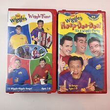 The Wiggles Vhs Wiggle Time, Hoop Dee Doo Kids Movie 2000 in Red Clamshell Case