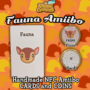 Animal Crossing : New Horizons - FAUNA Amiibo Card OR Coin
