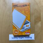 New Nintendo 2DS XL LL White Orange Console Charger Box [N]