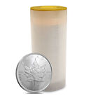 2024 1 oz Canadian Silver Maple Leaf Tube (25 Coins, BU)