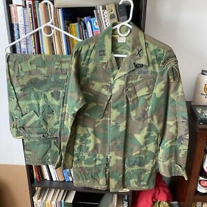Post Vietnam ERDL Experimental Camo Jungle Fatigue Uniform