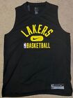 NEW Black Nike NBA Los Angeles Lakers Player Issued Warm Up Practice Tank Top