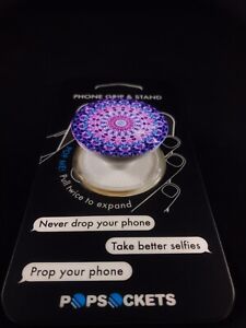 Authentic Popsockets Purple Arabesque Mandala Phone Holder PopSocket Pop Socket