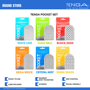 Pocket TENGA Disposable Male Masturbator/Stroker 6pc Set NIB NWT