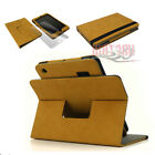 APPLE IPAD MINI RETINA CASE COVER+SCREEN PROTECTOR STAND SUEDE LEATHER BEIGE