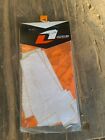 white number 4 dirt bike quad atv number plate stickers