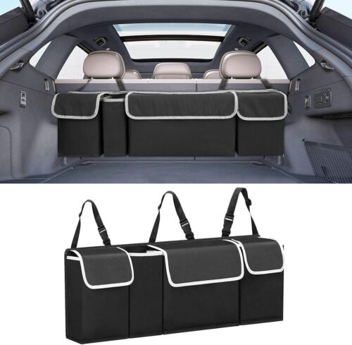 Car Trunk Organizer Oxford Interior Accessories Back Seat 4 Pocket Storage Bag A (For: INFINITI QX80)