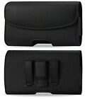 Agoz Leather Belt Clip Pouch for iPhone 14 13 12 PRO 11 XR 8 FITTED W/ Otterbox