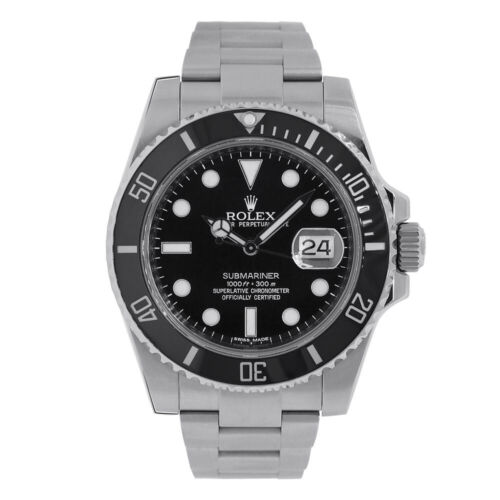 Rolex Submariner Watch 40MM Black No Markers Dial Stainless Steel 116610LN