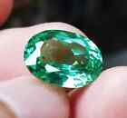 Flawless Natural 9 Ct+ Green Emerald Certified Oval Cut Loose Gemstone