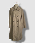 $1490 Akris Punto Women's Beige Double-Breast Belted Trench Coat Jacket Size 18