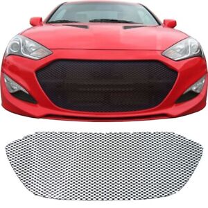 CCG GLOSS BLACK PERF GT MESH GRILL FOR 2013 - 2016 HYUNDAI GENESIS COUPE GRILLE