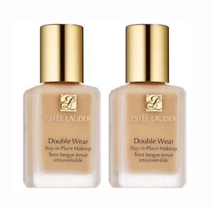 Estee Lauder Double Wear Stay-in-Place Makeup 1oz/30ml Sand 1W2 TWO PACK