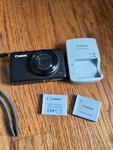Canon PowerShot S95 10.0 MP 3.8X Optical zoom digital camera 2 Batteries Charger