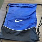 Nike Drawstring Gym Tote Bag Sports Backpack blue black pack