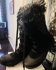 North Face Snow shellista Leather Boots W/ Faux Fur Women Size 7.5