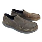 CROCS mens brown suede slip-on loafers casual shoes