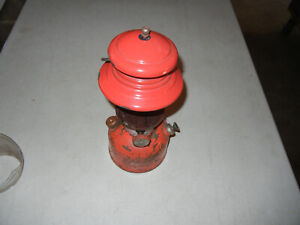 Vintage Red 1956 Coleman Model 200A Single Mantle Lantern For Parts/Repair Only