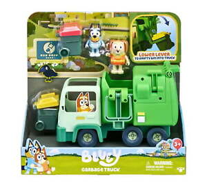 Garbage Truck Vehicle Playset, Bluey and Bin Man 2.5-3 inch Figures and Ages 3+
