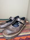 Vintaeg Y2K Chunky Dr Doc Martens Made In England Brown Mary Jane UK 6 US 8