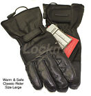 12v Heated Leather Motorcycle Gloves Warm & Safe (First Gear) Classic Rider