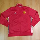Adidas Manchester United Soccer Football Warmup Track Jacket Red Sz XL 2016 Men