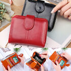 Women's Leather RFID Small Snap Wallet Credit Card Billfold Zipper Coin Purse US