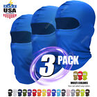 Balaclava 3 Pack - Full Face Ski Mask Lightweight Motorcycle Warmer Hat Lycra