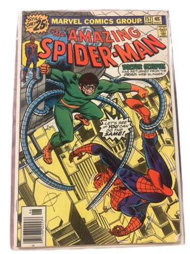 The Amazing Spider-Man #157 Comic Book W/ Plastic Cover