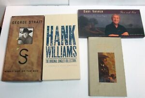 New ListingLot 4 Country Music CD Box Sets George Strait Hank Williams Eddy Arnold Monroe