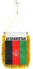 Afghanistan MINI BANNER FLAG GREAT FOR CAR & HOME MIRROR HANGING 2 SIDED (FI)