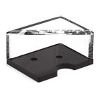 Casino Grade 2 Deck Acrylic Discard Holder. Playing Card Tray for Blackjack Game