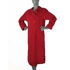 Gallery Size 6P Deep Red Coat Polyester Chic Raincoat Easy Care Machine Washable