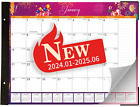 Desk Calendar, 18 Monthly Calendar Planner 2024-2025, 22