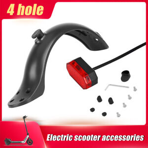 Electric Scooter Rear Fender Mudguard Taillight Set Electric Scooter Accessories
