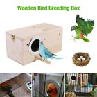 Wooden Bird Breeding Nest Box Budgie Cockatiel Parakeet Nesting Box House Y9N0