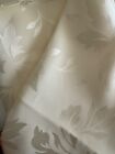 60- inch round elegant ivory floral tablecloth - NEW!