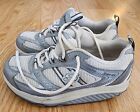 SKECHERS Shape Ups Walking Casual Shoes Womens 7 White Gray Lace Up Barely Used
